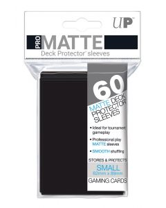 UP - Deck Protector Sleeves - PRO-Matte - Small Size (60) - Black
