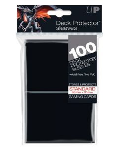 UP - Deck Protector Sleeves - PRO-Gloss - Standard Size (100) - Black