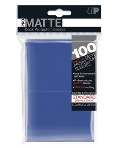 UP - Deck Protector Sleeves - PRO-Matte - Standard Size (100) - Blue