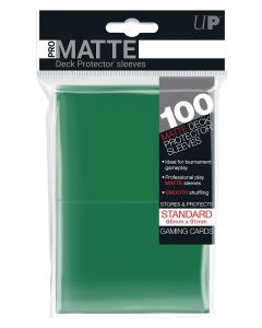UP - Deck Protector Sleeves - PRO-Matte - Standard Size (100) - Green