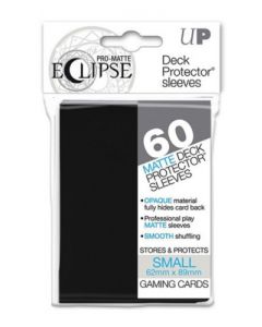 UP - Deck Protector Sleeves - Eclipse PRO-Matte - Small (60) - Jet Black