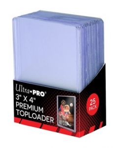 UP - 3"x4" Premium Toploader - 25 Pack